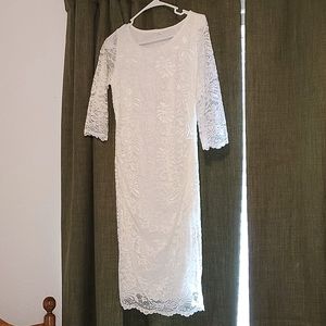 Pinkblush Lace Maternity Dress